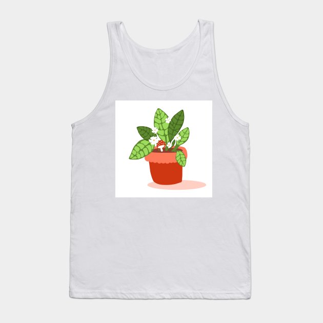 Flower pot illustration Tank Top by Light of the mind